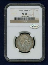 ITALY KINGDOM  1885-R 2 LIRE
