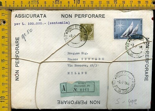 Repubblica busta assicurata - busta,