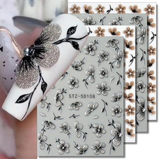 Adesivi per unghie con fiori