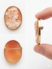 Spilla Cameo Vintage in Oro