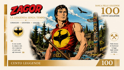 Zagor fumetti banconota - zagor,