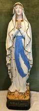 ANTICA STATUA MADONNA LOURDES