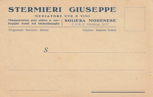 Cartolina soliera modenese - cartolina,