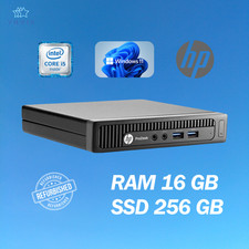 PC DESKTOP HP 600 G1 MINI INTEL I5 RAM 16GB SSD 256GB WIN 11 PRO RICONDIZIONATO