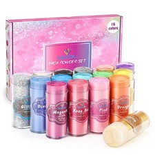 LIUCOLI Colori per Resina Epossidica Pigmenti in Polvere Mica Naturali Gl