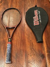 Racchetta da tennis Wilson Jack Kramer Staff taglia media intrecciata grafite PWS 4 1/2 + custodia
