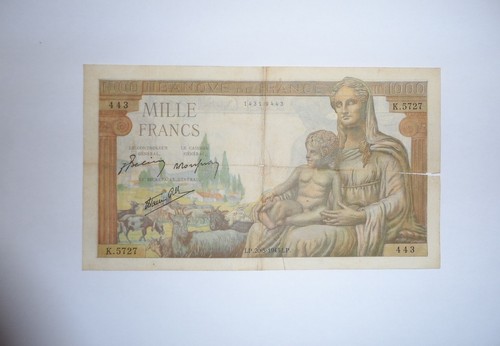 Banconota 1000 franchi - banconota,