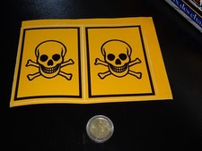 ADESIVO STICKER KLEBER vintage teschio skull