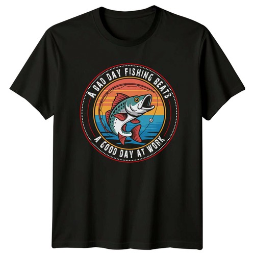 Shirt bad day pesca - bad, basso