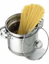 AETERNUM Pentola Pastaiola Scolapasta Induzione 6 lt/22 cm con Coperc Diletta MP