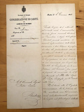 BUDRIO documento antico 1882
