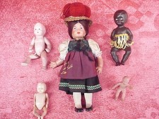 5 Belle, Molto Vecchie Bambole__Pupazzi__!