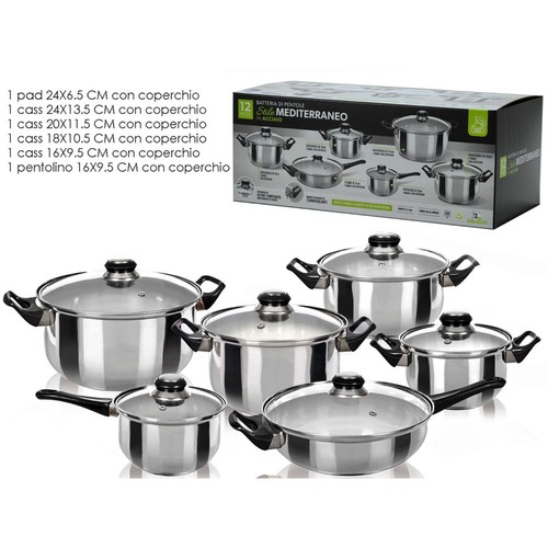 Batteria pentole set pz - batteria, 12