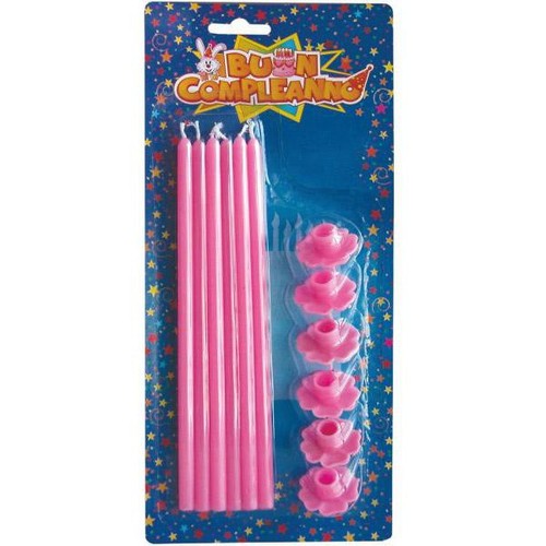 Candele rosa con - con, cm