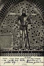 Bad Doberan Mar Baltico 1930 Doberan Münster chiesa dipinto da parete affresco Wieck Düvel