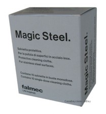 FALMEC magic steel 10 salviette protezione pulizia acciaio tipo clin clin
