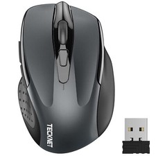 TECKNET PRO Mouse Senza Fili, 2600 DPI Mouse Wireless Ergonomico, 2,4G Mouse Ott
