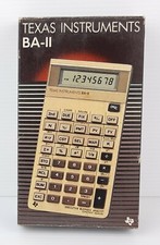 TEXAS INSTRUMENTS BA-II - CALCOLATRICE - VINTAGE 1984 - NUOVA