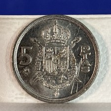 5 PTAS  PESETAS  1975 COIN VINTAGE MONETA