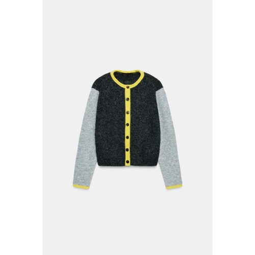 Zara colour block cardigan - colour,