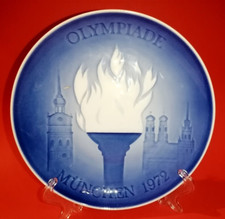 Piatto da collezione in porcellana danese B&G Olympic Games Munchen 1972 vintage