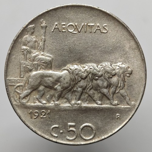 Centesimi leoni 1921 - 50,