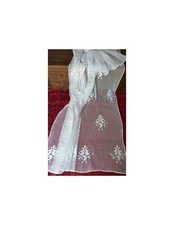 ANTICA TENDA primi'900 REALIZZATA A MANO AD UNCINETTO 210x180 cm ca.