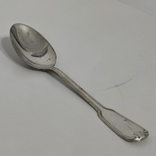 ANTICO CUCCHIAIO IN ARGENTO 800 POSATA RARA GRANDE DA  TAVOLA ART DECO 18 Cm