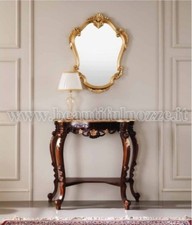 CONSOLLE E SPECCHIO IN LEGNO