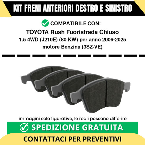 Pastiglie freno anteriori per - pastiglie,