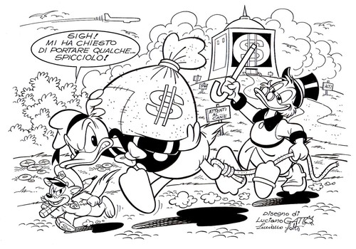 Luciano gatto tavola originale - luciano,