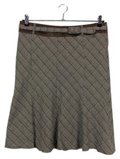 Gonna a pieghe Claudia Gil donna 40/L marrone a quadri midi elegante