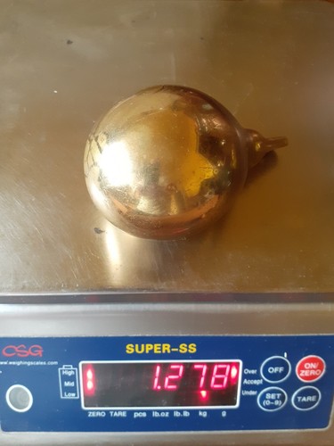 Old 105 brass - old, weight