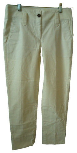 Pantaloni crop gamba dritta