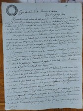 1839 FELTRE, Belluno, compravendita fra Nob. DE MEZZAN e PROSPERO DONATO. R5108