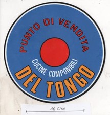 ANNI 70 - CUCINE COMPONIBILI DEL TONGO - GRANDE ADESIVO STICKER - PUNTO VENDITA