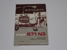 FIAT AUTOCARRO 671 N 3 CATALOGO PARTI DI RICAMBIO 1961