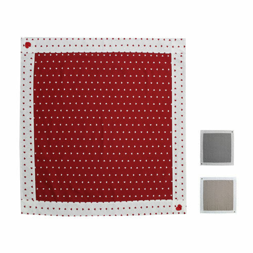 Centrotavola cuore cotone - in,