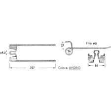 Dente/Molla per raccoglitore pressa/rotopressa SAIMM AGRIFULL 136