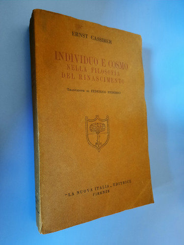 Cassirer individuo e - cassirer, cosmo