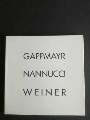 Gappmayr nannucci weiner - gappmayr,