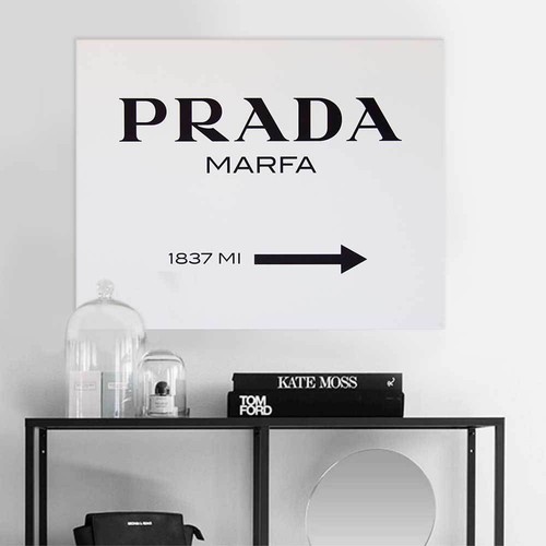 Quadro tela prada marfa - quadro,