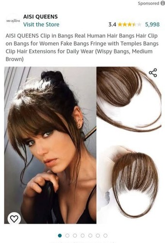 Clip bangs fermaglio per - in,