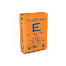 Electroland Cemento Refrattario Fuso base Calcio Alluminato Alta resistenza 25Kg