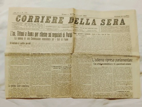 Corriere della sera 1919 - della,