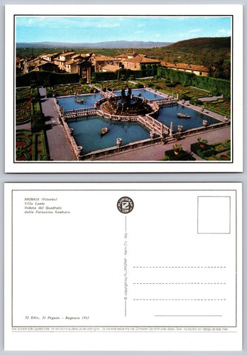 Cartolina epoca villa lante - d'epoca,