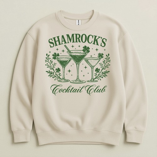 Felpa shamrock cocktail club - shamrock,
