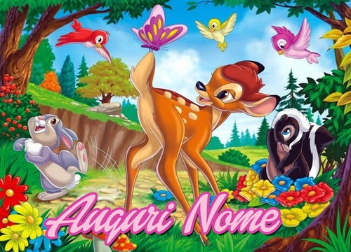 Cialda bambi cerbiatto disney - cialda,