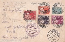 AUSTRIA POSTA AEREA 1933 - ROBERT KRONFELD I VOLO ALIANTE "VIENNA -SEMMERING"