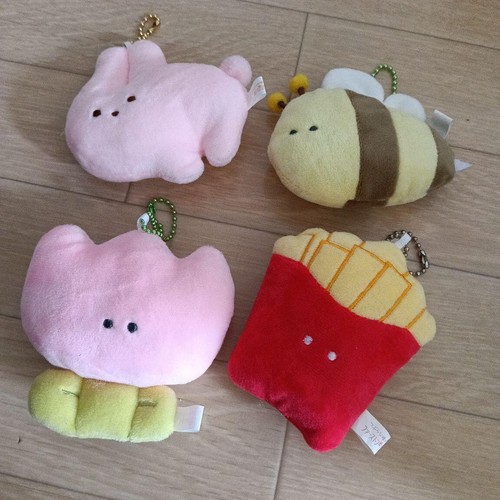 Set portachiavi peluche carino